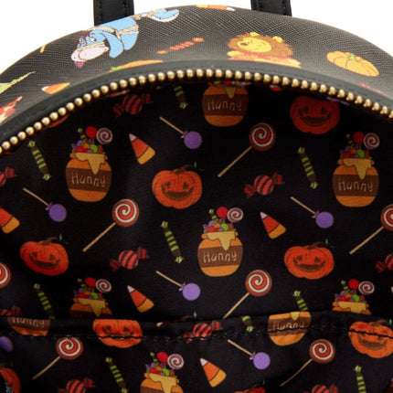 Winnie the Pooh " Halloween Group " - Mini Backpack LoungeFly Zainetto Disney