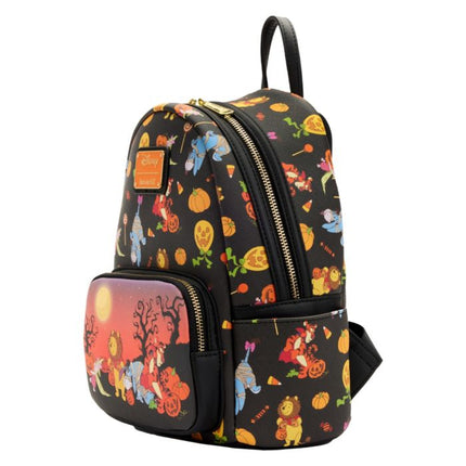 Winnie the Pooh " Halloween Group " - Mini Backpack LoungeFly Zainetto Disney